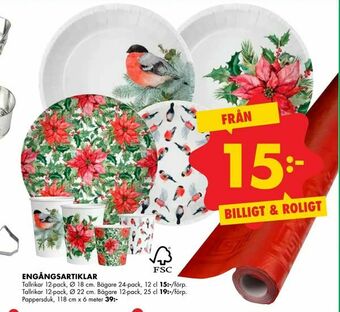 ÖoB Engångsartiklar erbjuda