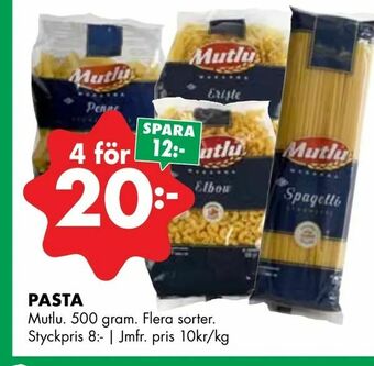 ÖoB Pasta erbjuda