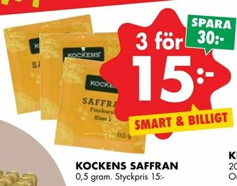 ÖoB Kockens saffran erbjuda