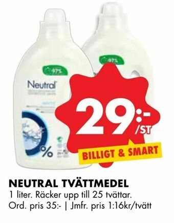 ÖoB Neutral tvättmedel erbjuda