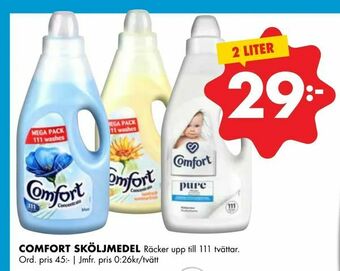 ÖoB Comfort sköljmedel erbjuda