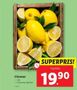 Lidl Citroner erbjuda
