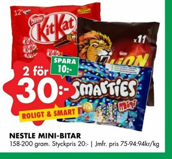 ÖoB Nestle mini-bitar erbjuda