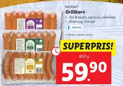 Lidl Grillkorv erbjuda