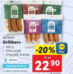 Lidl Grillkorv erbjuda
