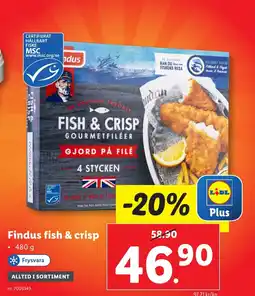 Lidl Findus fish & crisp erbjuda