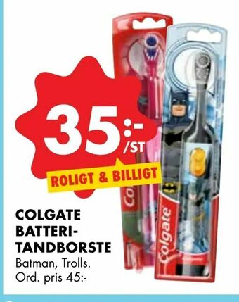ÖoB Colgate batteritandborste erbjuda