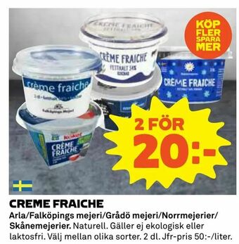 Coop Creme fraiche erbjuda