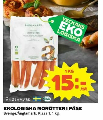Coop Ekologiska morötter i påse erbjuda