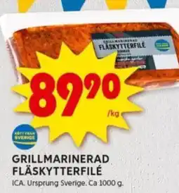 ICA Kvantum GRILLMARINERAD FLÄSKYTTERFILÉ erbjuda