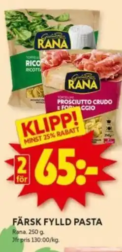 ICA Kvantum FÄRSK FYLLD PASTA erbjuda