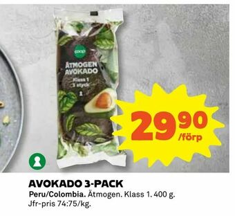 Coop Avokado 3-pack erbjuda