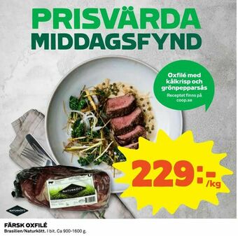 Coop Färsk oxfilé erbjuda