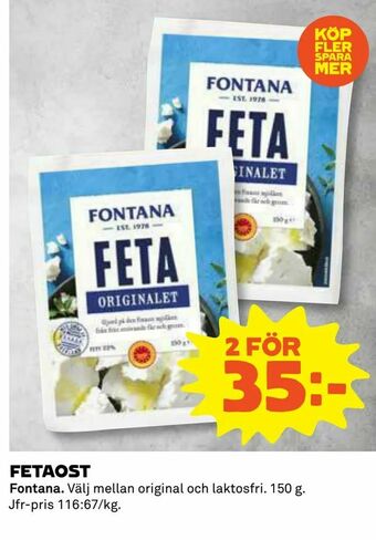 Coop Fetaost erbjuda