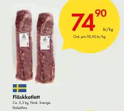 Snabbgross Fläskkotlett erbjuda