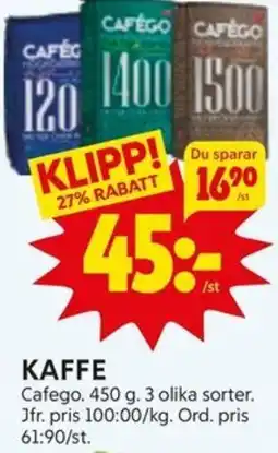 Ica Hajen Lagpris KAFFE erbjuda
