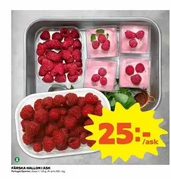 Coop Extra Färska hallon i ask erbjuda
