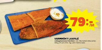 Varmrökt laxfilé