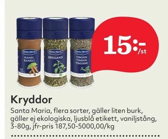 Hemköp Kryddor erbjuda