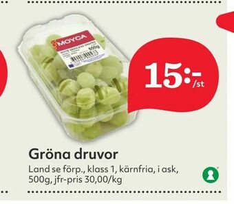 Hemköp Gröna druvor erbjuda