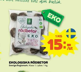 Stora Coop Ekologiska rödbetor erbjuda