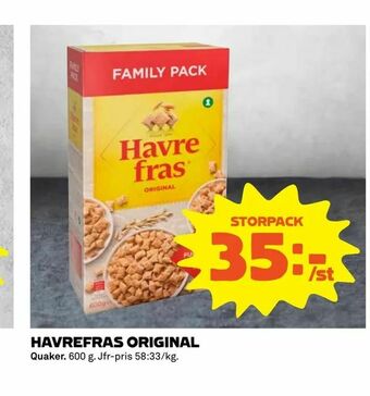 Coop Extra Havrefras original erbjuda