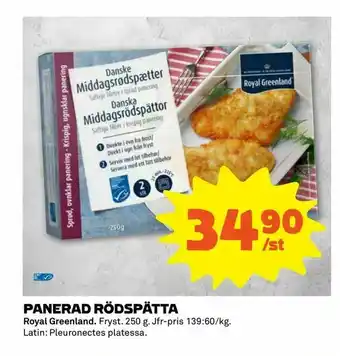 Panerad rödspätta