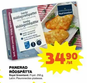 Panerad rödspätta