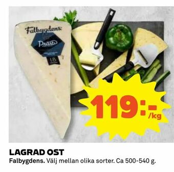 Coop Konsum Lagrad ost erbjuda
