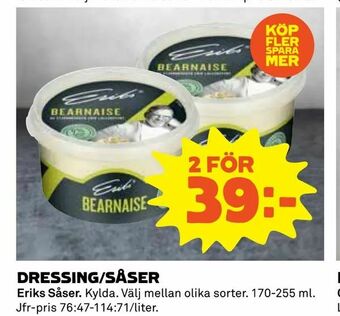 Dressing/såser