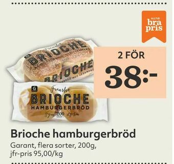 Hemköp Brioche hamburgerbröd erbjuda