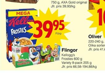 Matöppet Flingor erbjuda