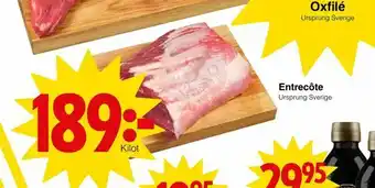 Matöppet Entrecôte erbjuda