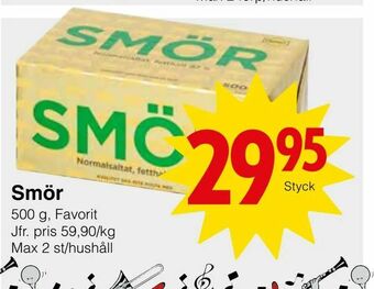 Matöppet Smör erbjuda