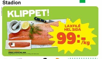 Stora Coop Färsk laxfilé hel sida erbjuda