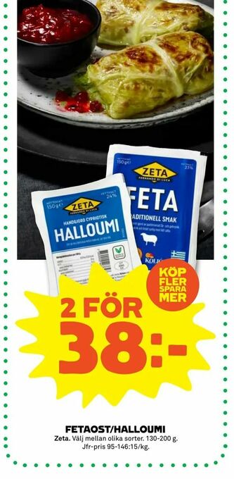 Stora Coop Fetaost/halloumi erbjuda
