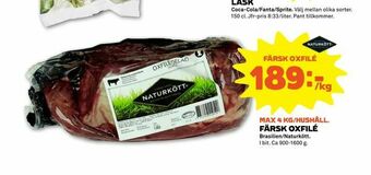 Stora Coop Färsk oxfilé erbjuda