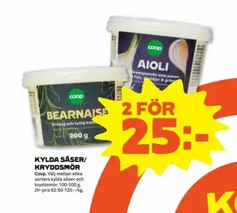 Stora Coop Kylda såser/ kryddsmör erbjuda