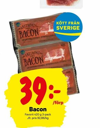 City Gross Bacon erbjuda