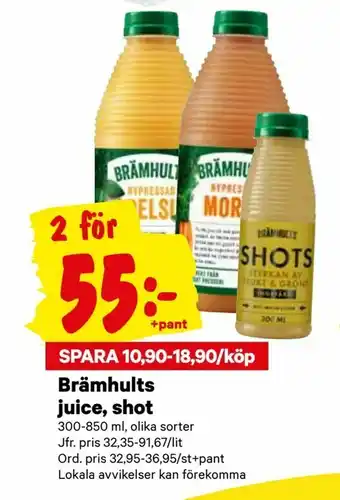 Brämhults juice, shot