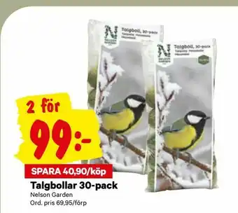 City Gross Talgbollar 30-pack erbjuda