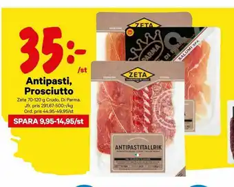 City Gross Antipasti, Prosciutto erbjuda