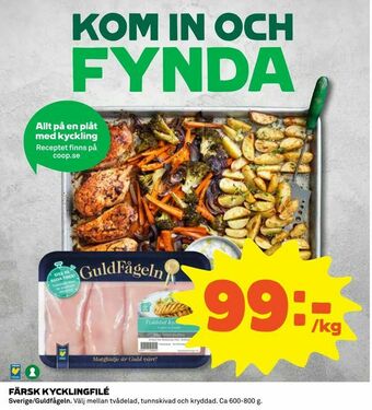 Coop Konsum Färsk kycklingfilé erbjuda