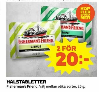 Coop Konsum Halstabletter erbjuda