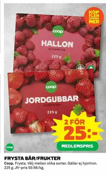 Frysta bär/frukter