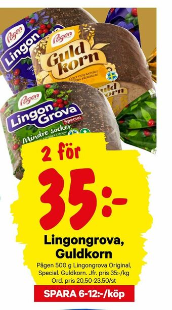 City Gross Lingongrova, Guldkorn erbjuda