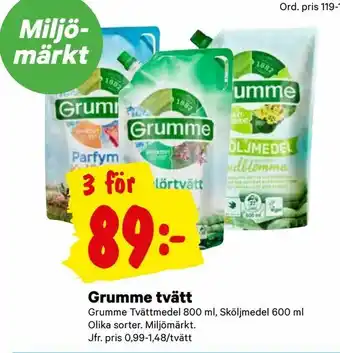 Grumme tvätt