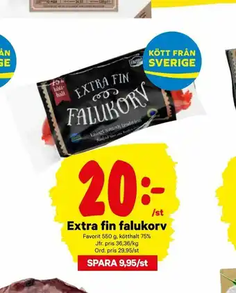 City Gross Extra fin falukorv erbjuda