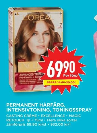 Willys Permanent hårfärg, intensivtoning, toningsspray erbjuda