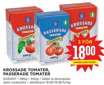 Willys Krossade tomater, passerade tomater erbjuda